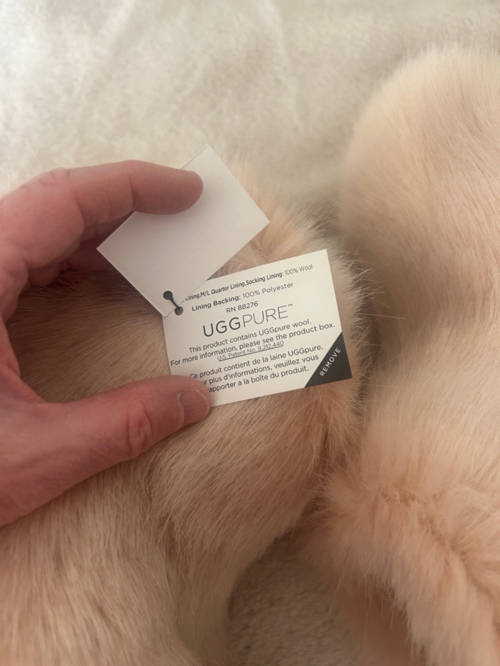 New UGG Faux Fur slippers  women’s size 5- Blush Pink
